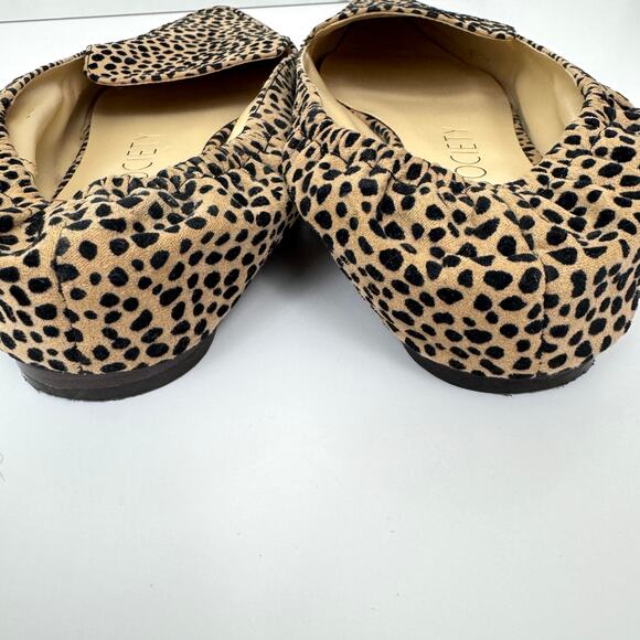 Sole Society Womens Breck Flat Loafer Shoe Size 7.5 Cheetah Print Brown - Picture 6 of 8